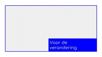 Voor de verandering