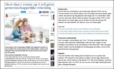 Figuur 1 – Nieuwsbericht op HLN.BE van 11 november 2016