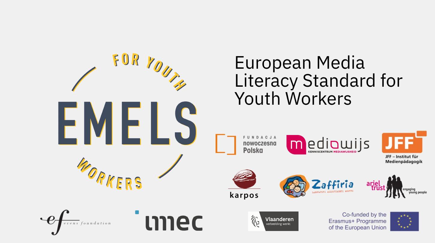 EMELS European Media Literacy Standard for Youth Workers