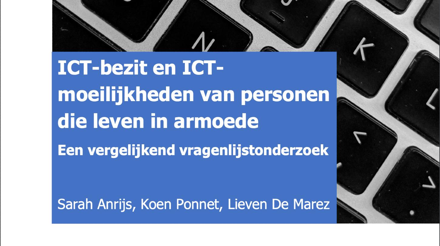 2020 ICT-bezit en ICT-moeilijkheden van personen die leven in armoede. Een vergelijkend vragenlijstonderzoek
