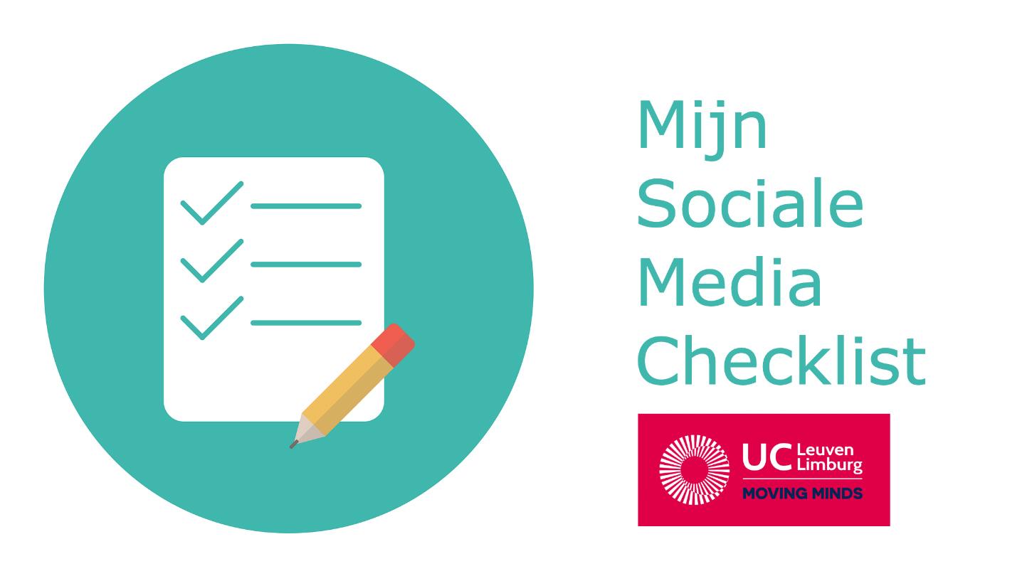 Mijn Sociale Media Checklist