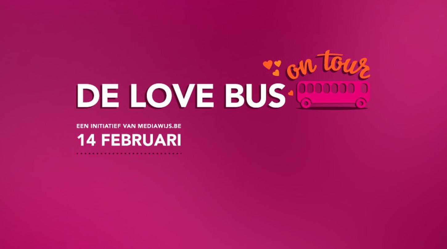 Logo Love Bus on tour