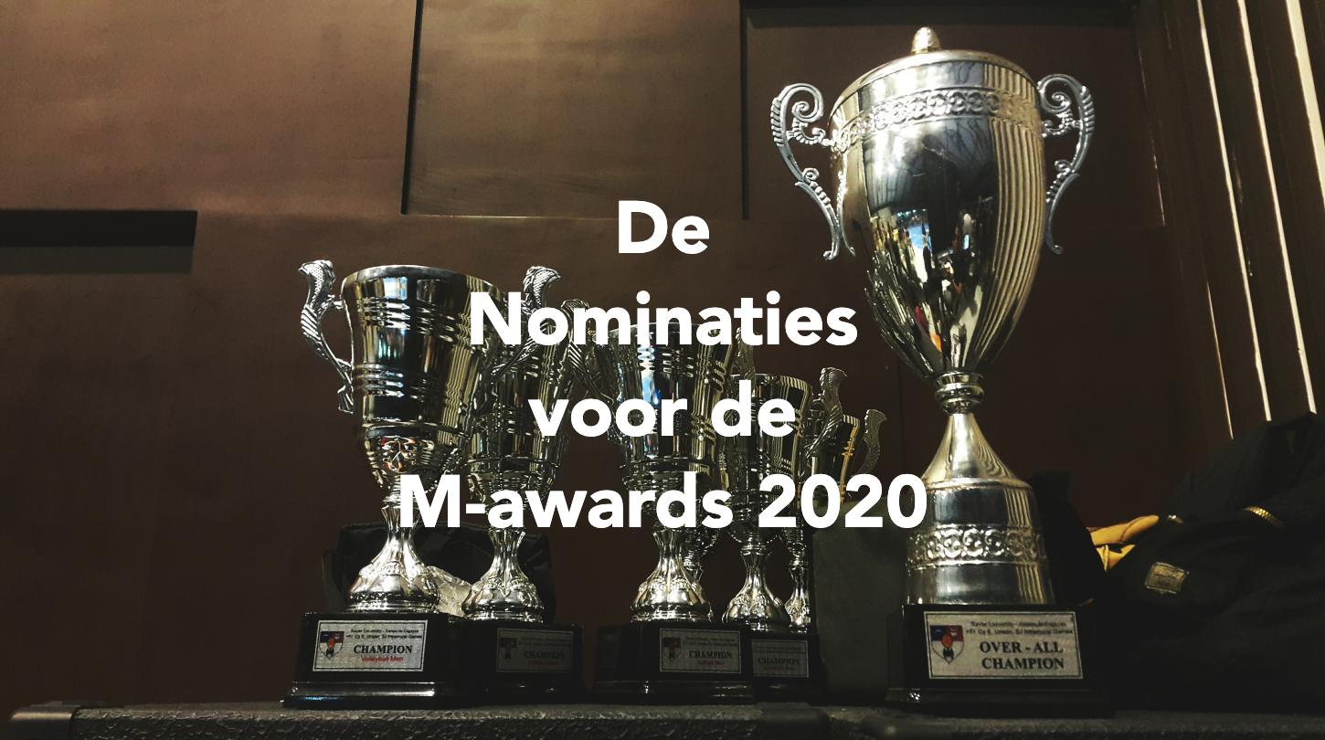 De nominaties voor de M-Awards 2020 zijn bekend! 