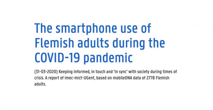 Smartphone-gebruik van Vlaamse volwassenen tijdens de COVID-pandemie